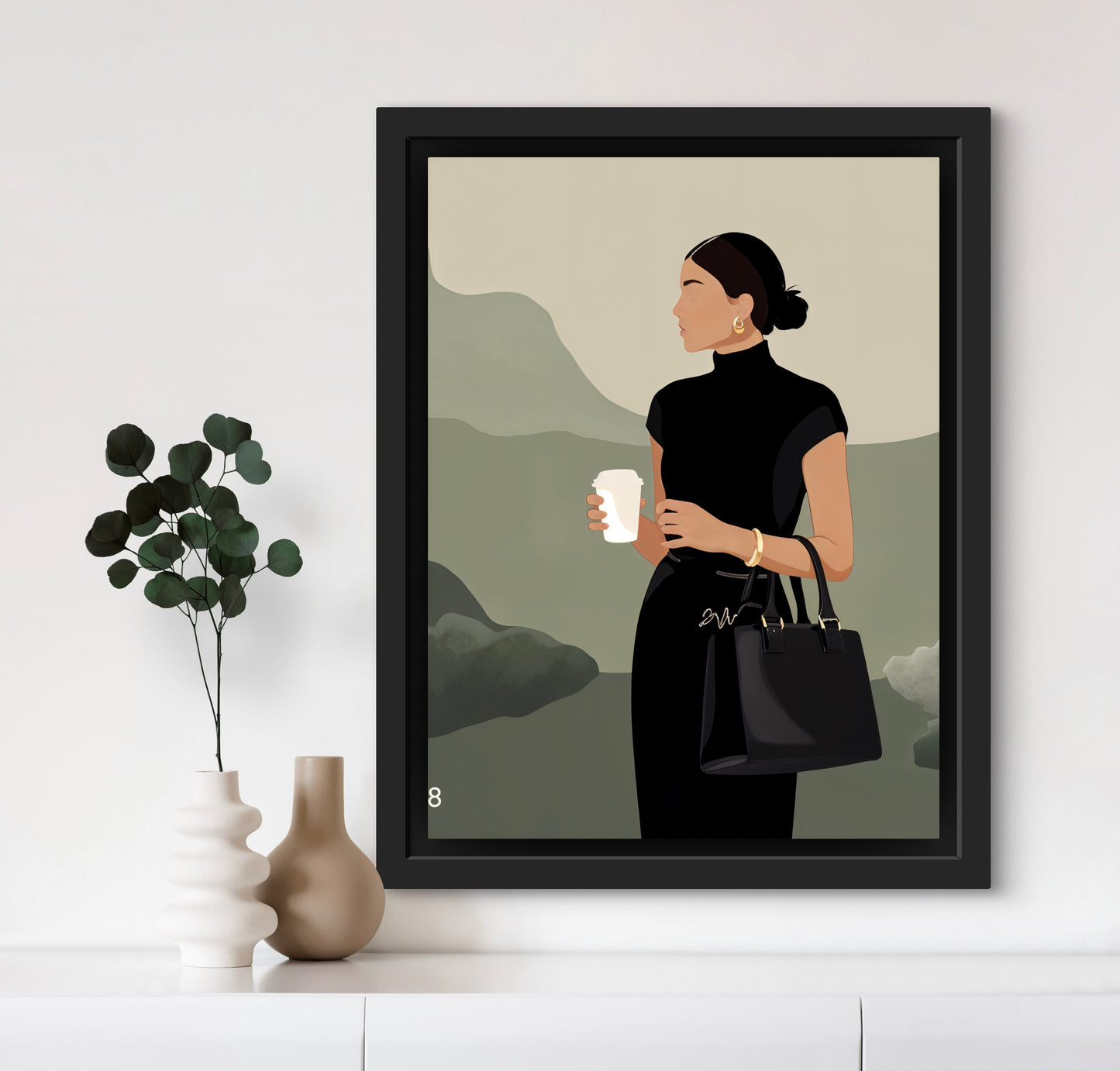 Lady in black