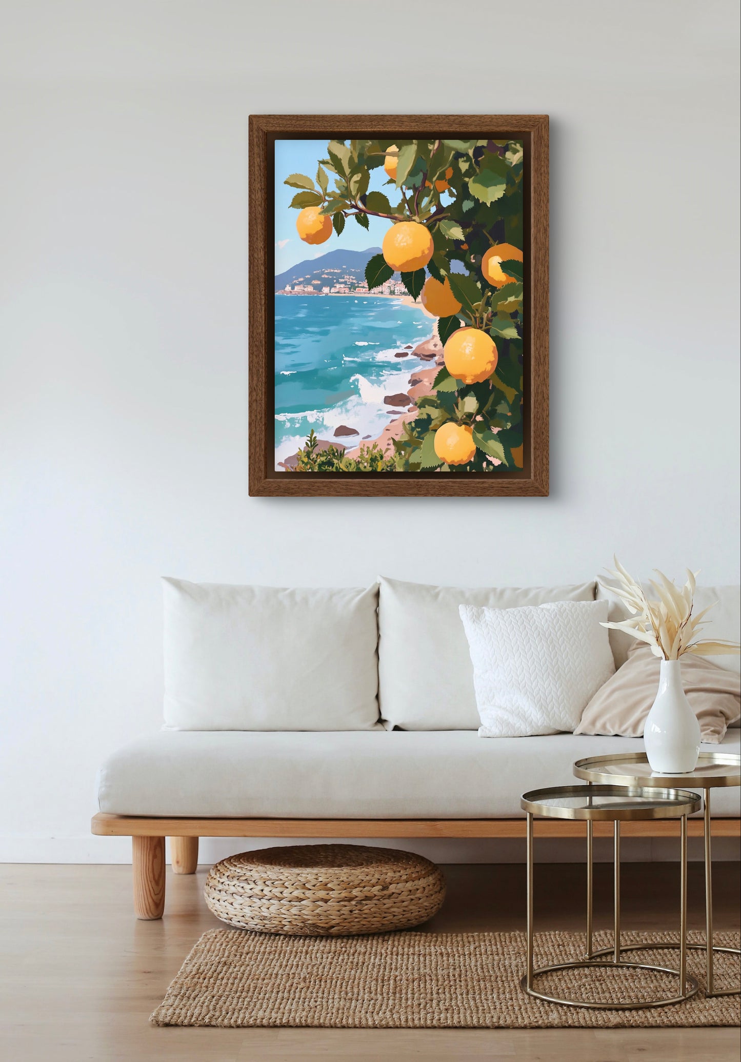 Lemon Grove by the Sea – Amalfi Coast-Inspired Wall Art