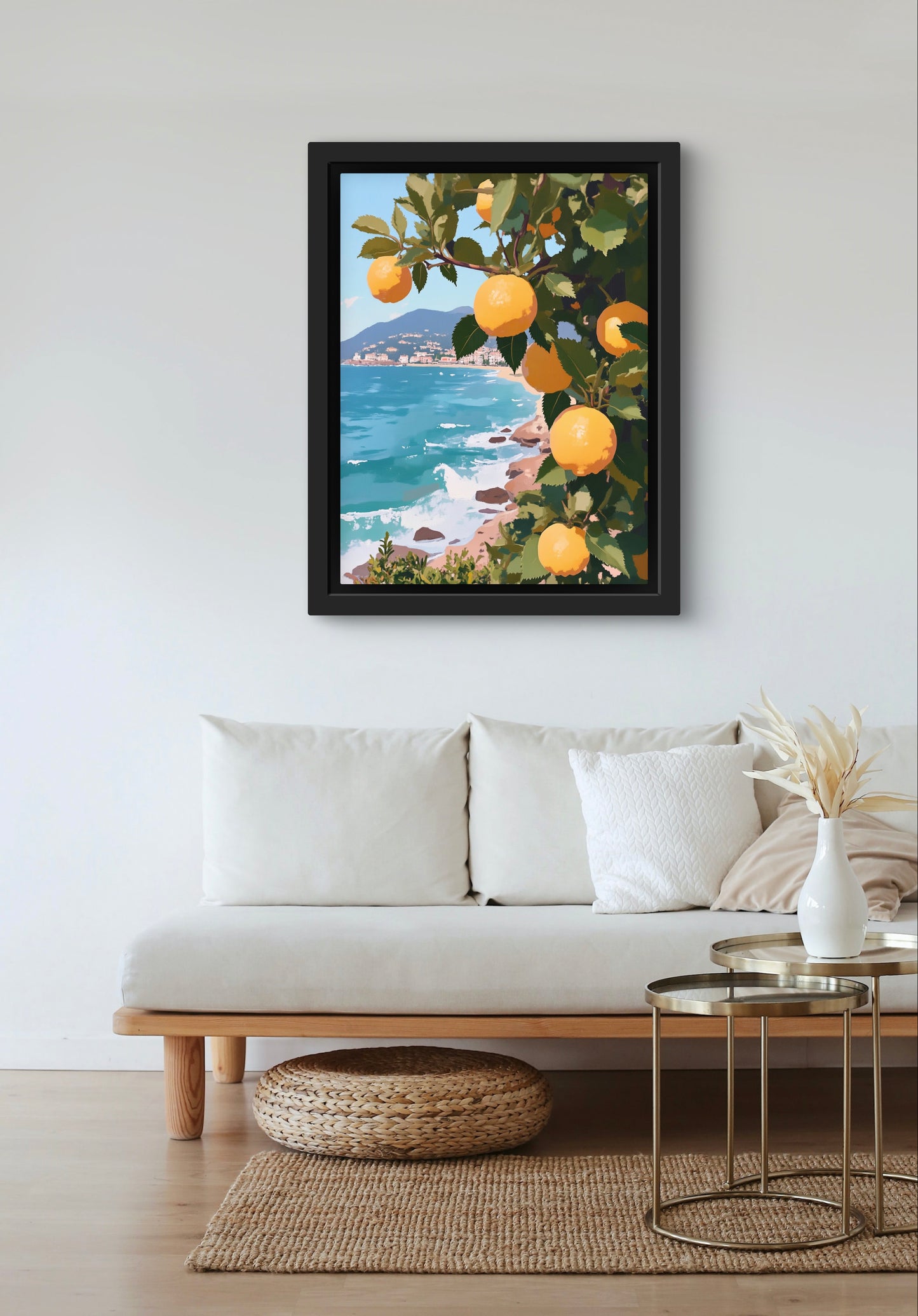 Lemon Grove by the Sea – Amalfi Coast-Inspired Wall Art