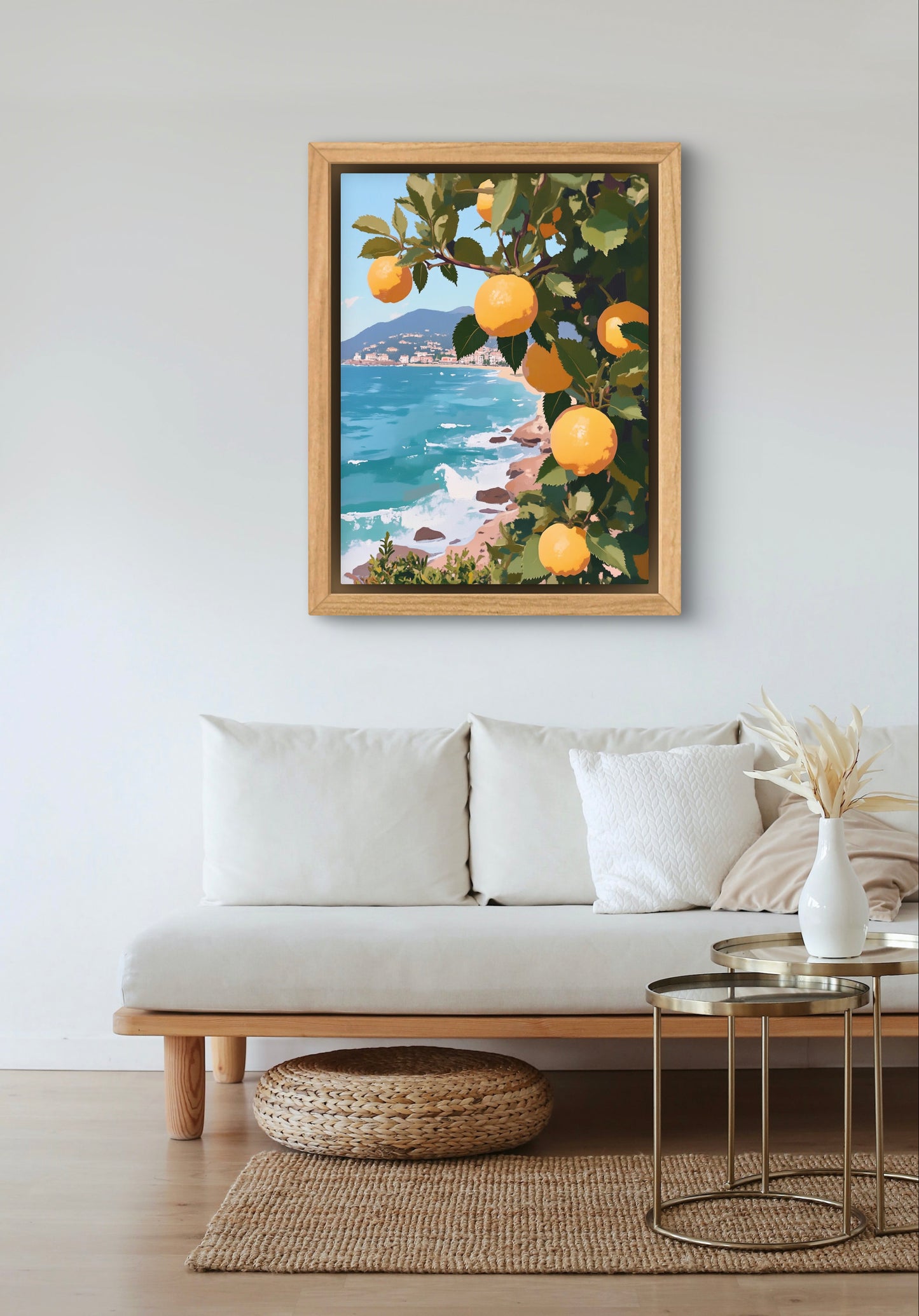 Lemon Grove by the Sea – Amalfi Coast-Inspired Wall Art