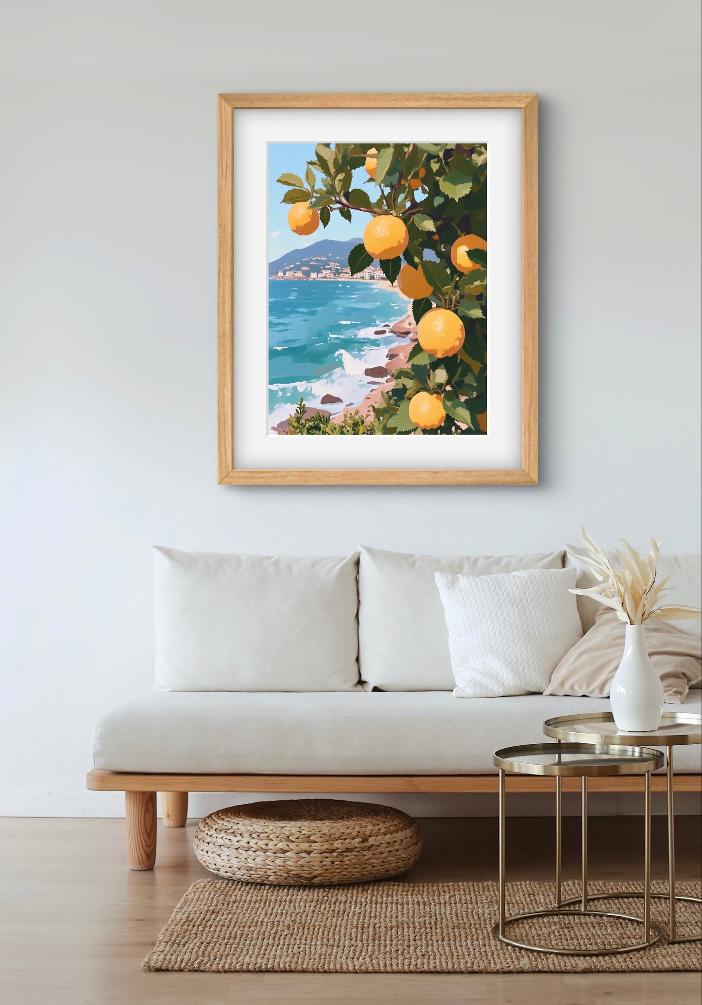 Lemon Grove by the Sea – Amalfi Coast-Inspired Wall Art