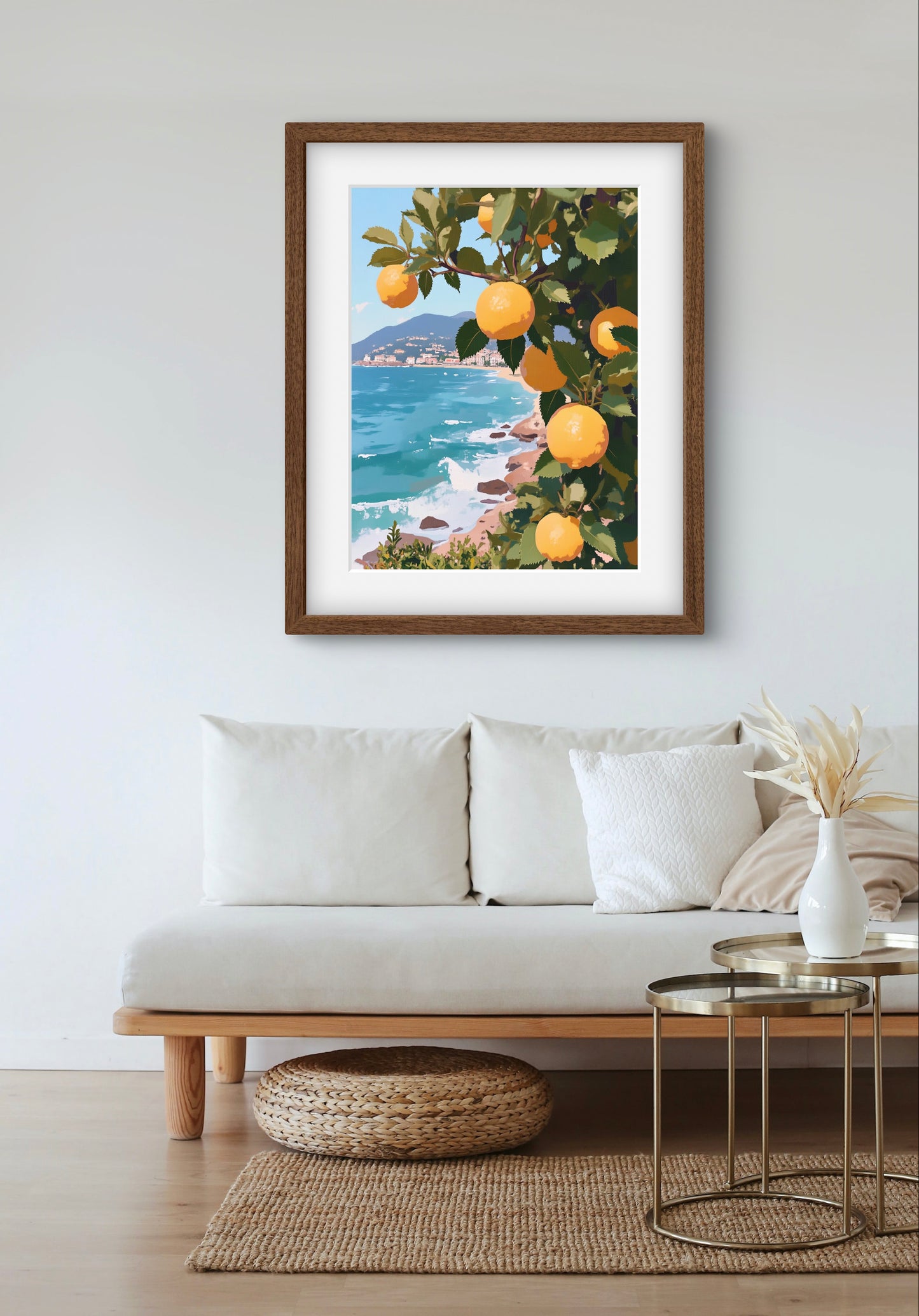 Lemon Grove by the Sea – Amalfi Coast-Inspired Wall Art