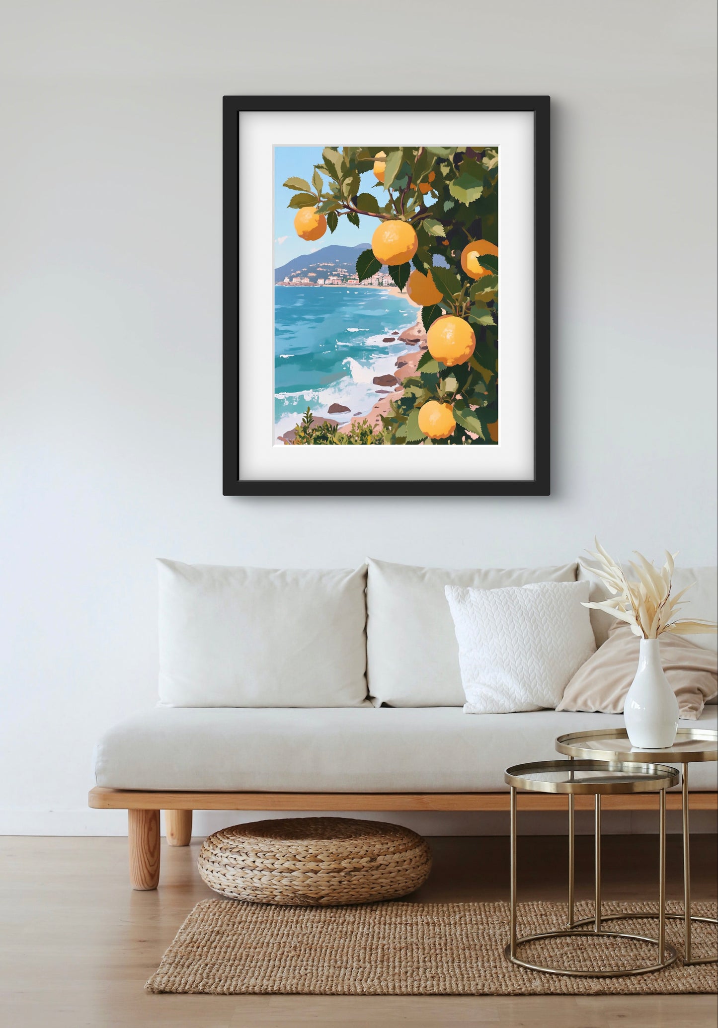 Lemon Grove by the Sea – Amalfi Coast-Inspired Wall Art
