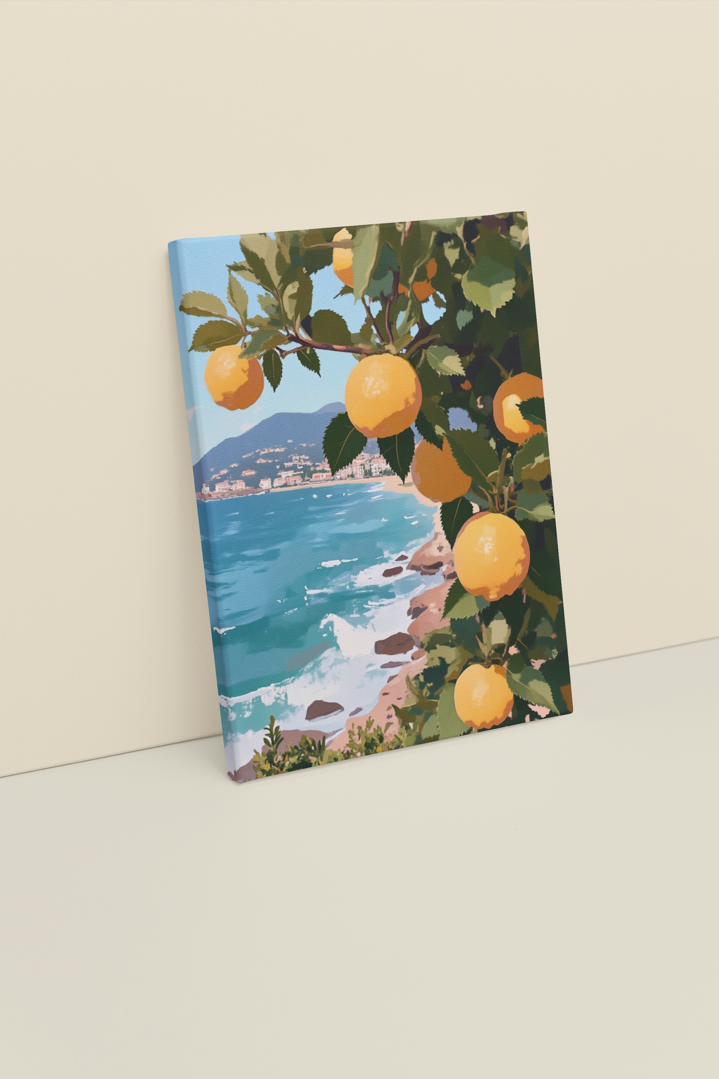 Lemon Grove by the Sea – Amalfi Coast-Inspired Wall Art
